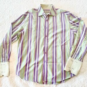 Robert Graham Multicolor Striped Dress Shirt